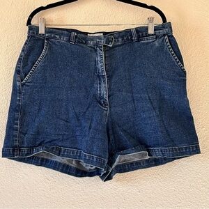 West Port Denim Women Shorts 14 High Waist Stretch Summer Vacation Beach